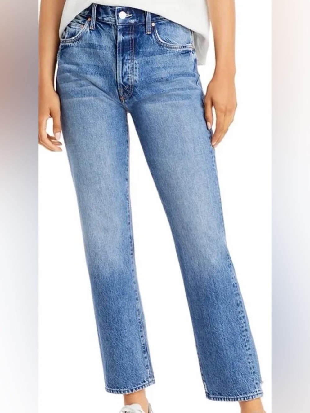 MOTHER Women Jeans High Rise - Light Blue Wash - Picture 16 of 16